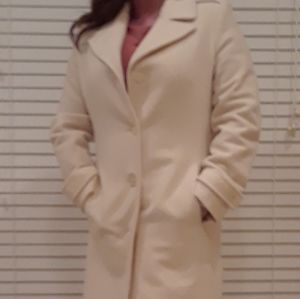 Metrostyle full length wool blend coat